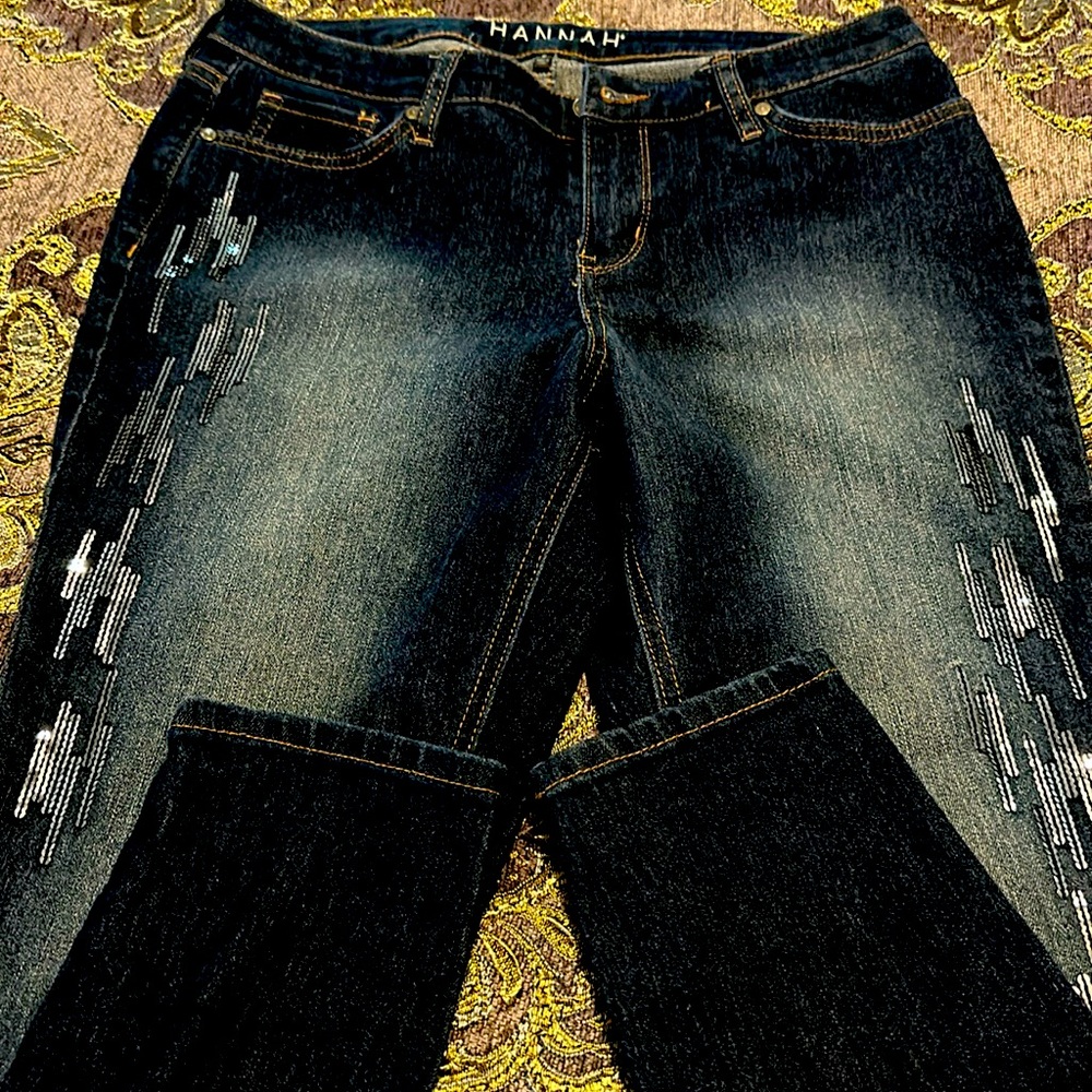 HANNAH sequin detail jeans size 6